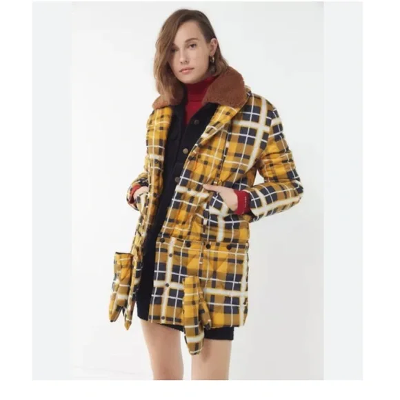 House of Sunny Plaid Puffer Coat - Picture 8 of 8